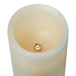 Ivory Push Button Pillar LED Candle Collection