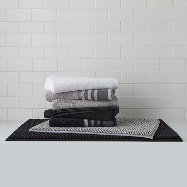 Home Expressions Solid and Stripe Bath Towel Collection