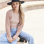 Forever 21 Fedora, Elle Cardigan, Lace-Trim Ribbed Tank, Jogger Jeans & Arizona Techno Sneakers
