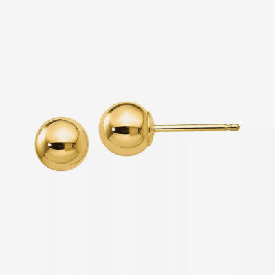 14K Gold 5mm Ball Stud Earrings