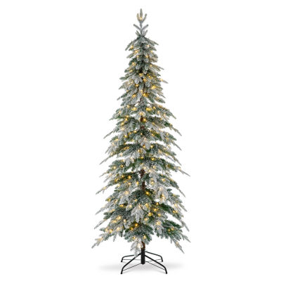 Glitzhome / Ft Pre-Lit Pencil Spruce Christmas Tree