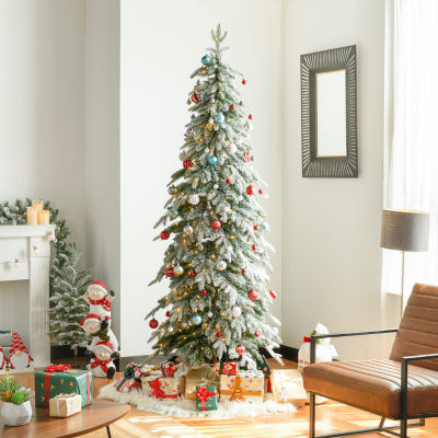 Glitzhome / Ft Pre-Lit Pencil Spruce Christmas Tree