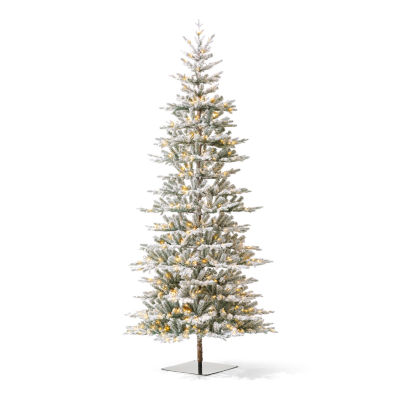 Glitzhome 10 Ft Pre-Lit Fir Artificial Christmas Tree