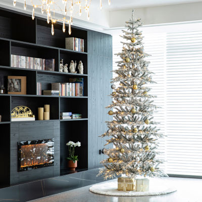 Glitzhome Ft Pre-Lit Fir Artificial Christmas Tree