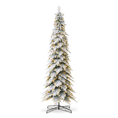 Glitzhome 11 Ft Pre-Lit Pencil Spruce Christmas Tree