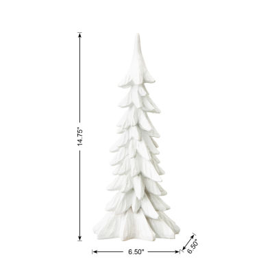 Glitzhome 1.25ft Resin Christmas Tabletop Tree