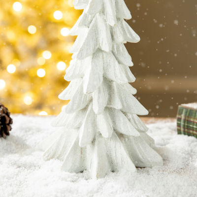 Glitzhome 1.25ft Resin Christmas Tabletop Tree