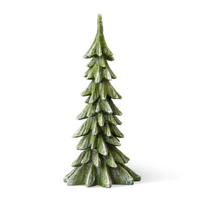 Glitzhome 1.25ft Resin Christmas Tabletop Tree