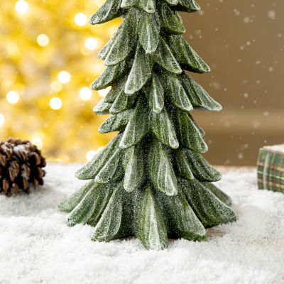 Glitzhome 1.25ft Resin Christmas Tabletop Tree