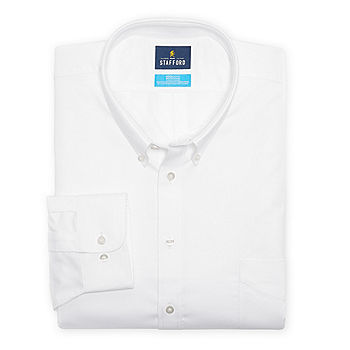 White Wrinkle Free Oxford Shirt