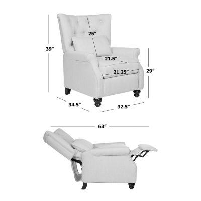 Habe Push Back Tufted Roll-Arm Recliner