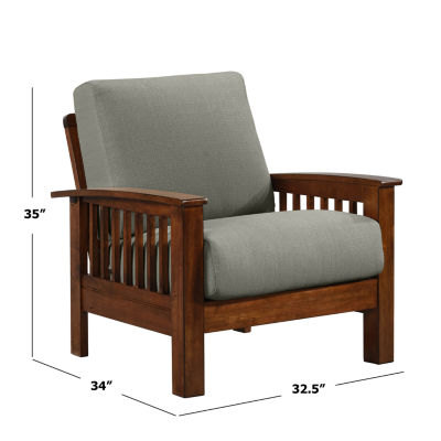 Omaha Mission Style Solid Armchair