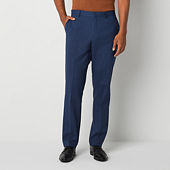 J. Ferrar Ultra Comfort Mens Stretch Fabric Slim Fit Suit Pants, Color:  Chambray Blue - JCPenney