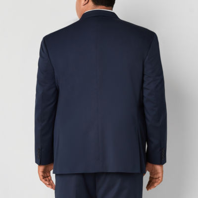 J. Ferrar Ultra Comfort Mens Big & Tall Classic Fit Navy Suit Jacket