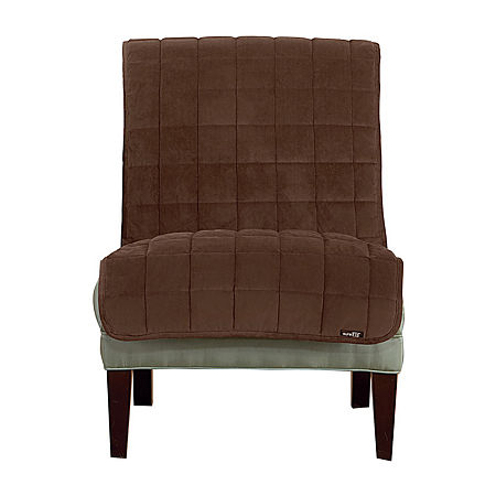 Sure Fit Deluxe Pet Armless Furniture Chair Protectors, One Size, Brown