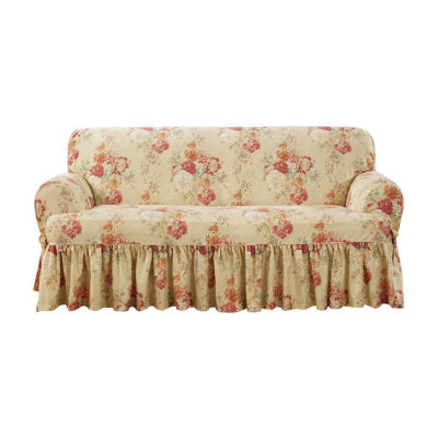 Sure Fit Ballad Bouquet T Cushion Loveseat Slipcovers