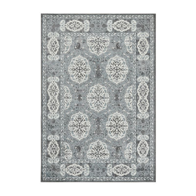 Amer Rugs Alexandria Banbury Bordered Loomed Washable Indoor Rectangular Area Rug