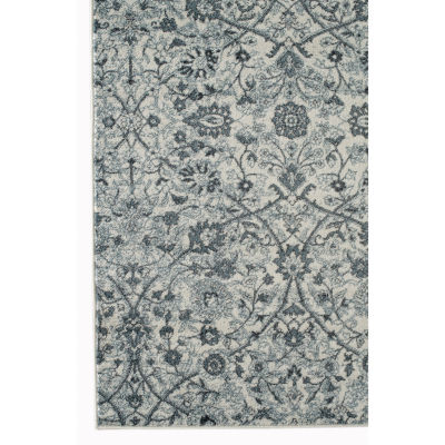 Amer Rugs Alexandria Ivey Floral Loomed Washable Indoor Rectangular Area Rug