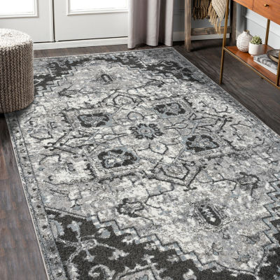 Amer Rugs Alexandria Chaves Medallion Loomed Washable Indoor Rectangular Area Rug