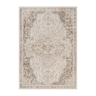 Amer Rugs Alpine Imara Medallion Loomed Washable Indoor Rectangular Area Rug