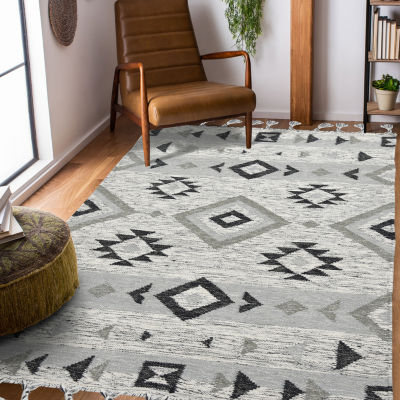 Amer Rugs Artifacts Zico Geometric Flatweave Washable Indoor Rectangular Area Rug