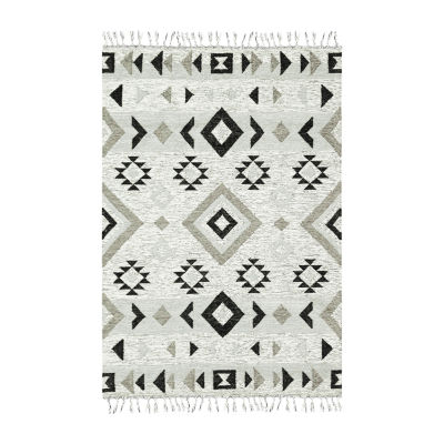 Amer Rugs Artifacts Zico Geometric Flatweave Washable Indoor Rectangular Area Rug