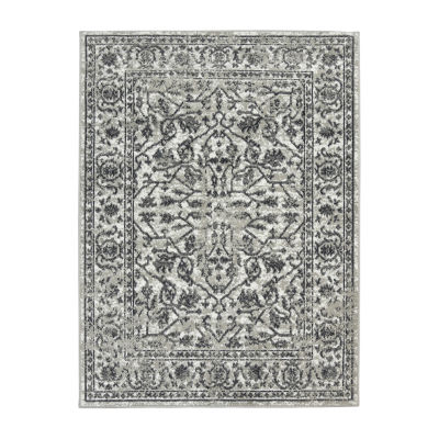 Amer Rugs Alpine Fany Bordered Loomed Washable Indoor Rectangular Area Rug