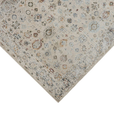 Amer Rugs Fairmont Nesty Floral Loomed Washable 5'3" X 7'10" Indoor Rectangular Area Rug