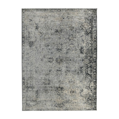 Amer Rugs Fairmont Lyon Floral Loomed Washable 30" X 94" Indoor Rectangular Runner