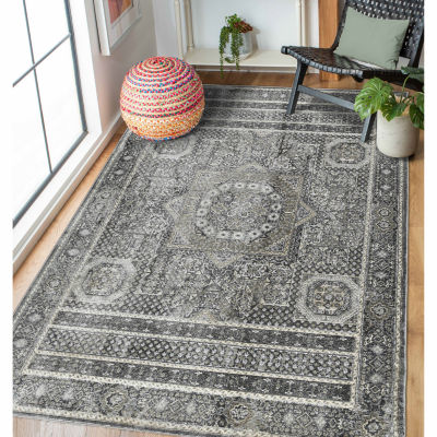 Amer Rugs Fairmont Kenseth Medallion Loomed Washable 5'3" X 7'10" Indoor Rectangular Area Rug