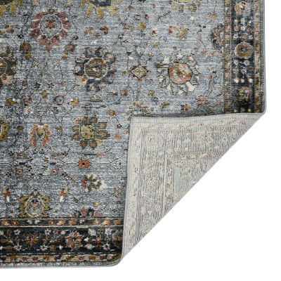 Amer Rugs Fairmont Larata Floral Loomed Washable 5'3" X 7'10" Indoor Rectangular Area Rug