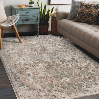 Amer Rugs Fairmont Mella Bordered Loomed Washable Indoor Rectangular Area Rug