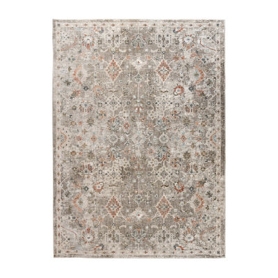 Amer Rugs Fairmont Mella Bordered Loomed Washable Indoor Rectangular Area Rug