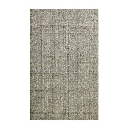 Amer Rug Laurel Turlen Plaid Hand Tufted 5' X 7'6 Indoor Rectangular Area Rug, One Size, Brown