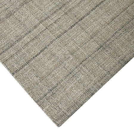 Amer Rug Laurel Turlen Plaid Hand Tufted 5' X 7'6 Indoor Rectangular Area Rug, One Size, Brown