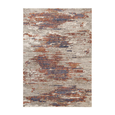 Amer Rug Jordan Delia Abstract Loomed 5'3" X 7'6" Indoor Rectangular Area Rug"