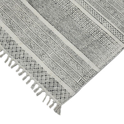 Amer Rugs Dune Alliya Geometric Flatweave Indoor Rectangular Area Rug