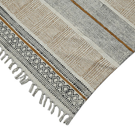 Amer Rugs Dune Briel Geometric Flatweave Indoor Rectangular Area Rug, One Size, Brown