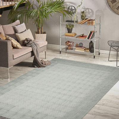 Amer Rugs Dune Estra Bordered Flatweave Indoor Rectangular Area Rug