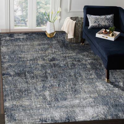 Amer Rugs Vermont Bianca Abstract Loomed 31" X 96" Indoor Rectangular Runner"