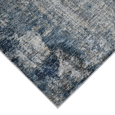 Amer Rugs Vermont Bianca Abstract Loomed 31" X 96" Indoor Rectangular Runner"