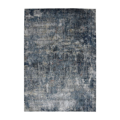 Amer Rugs Vermont Bianca Abstract Loomed 5'3" X 7'6" Indoor Rectangular Area Rug"