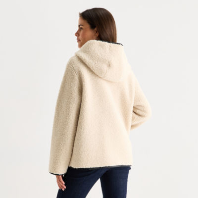 St. John's Bay Womens Midweight Teddy Coat