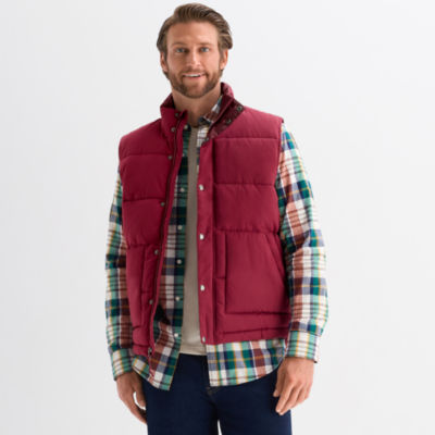 John's Bay Quilted Cargo Mens Heavyweight Puffer Vest JCPenney