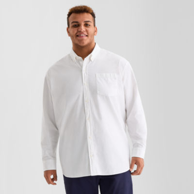 mutual weave Oxford Mens Long Sleeve Athletic Fit Big and Tall