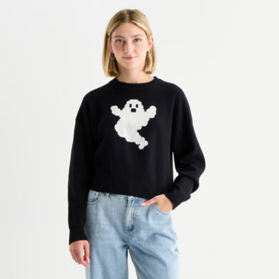 Forever 21 Juniors Womens Crew Neck Long Sleeve Pullover Sweater