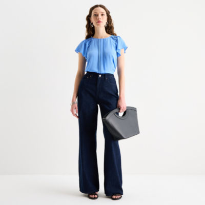 Dress Blusas Petite Jcpenney JCP Blouse Womens Size XL Petite PXL