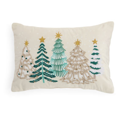 North Pole Trading Co. Trees Rectangular Throw Pillow