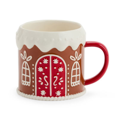 North Pole Trading Co. Gingerbread House Holiday Coffee Mug
