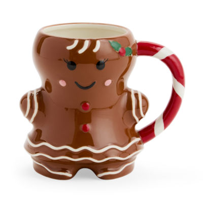North Pole Trading Co. Mrs. Gingerbread Personalized Holiday Coffee Mug